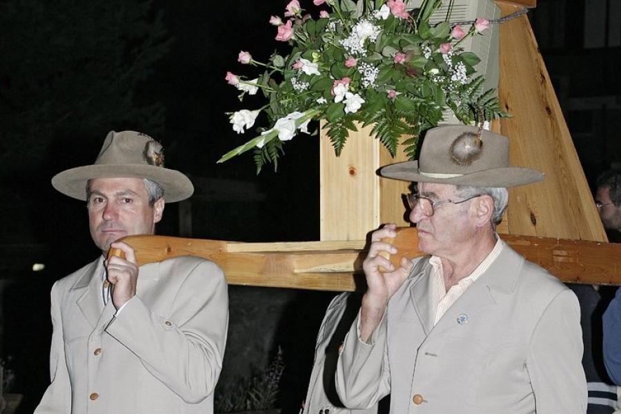 Cortège  Fête des guides de haute montagne