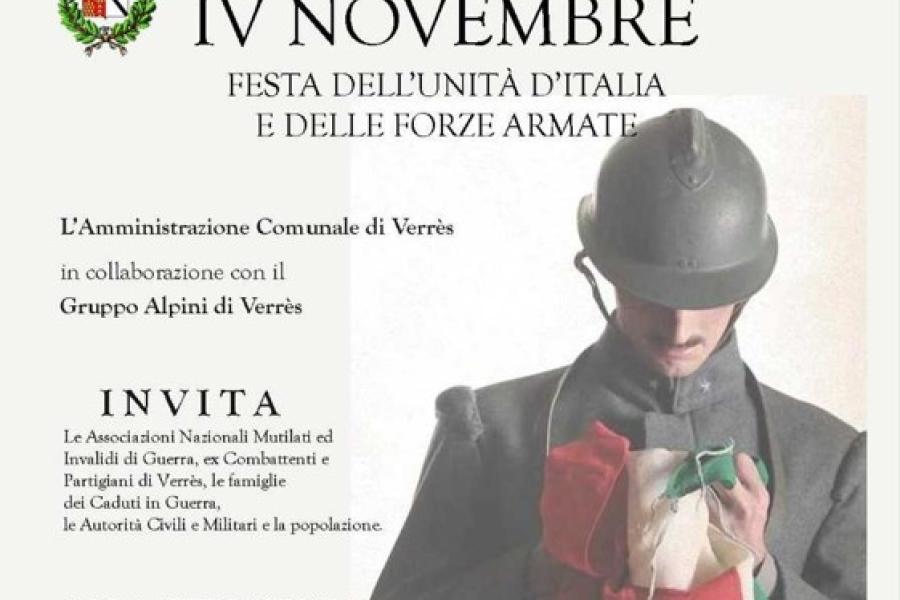 Celebrazione del IV Novembre - Festa dell'Unità d'Italia e delle Forze Armate