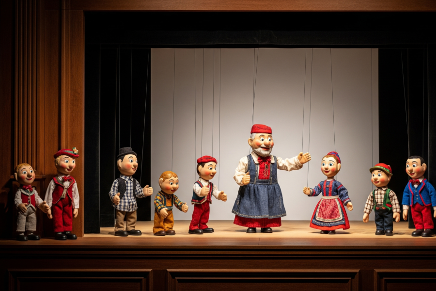 Spettacolo burattini  Théâtre de marionnettes