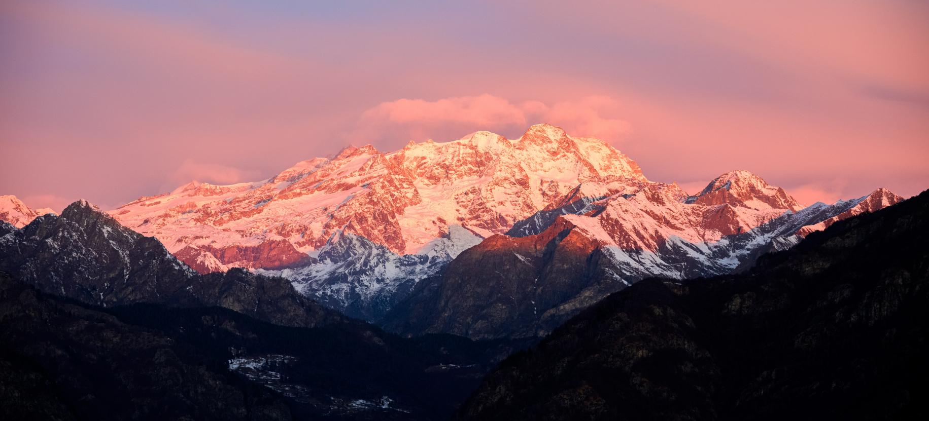 Mont Rose depuis Mera