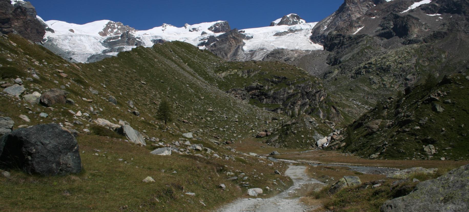 Imbocco del Pian di Verra Superiore.