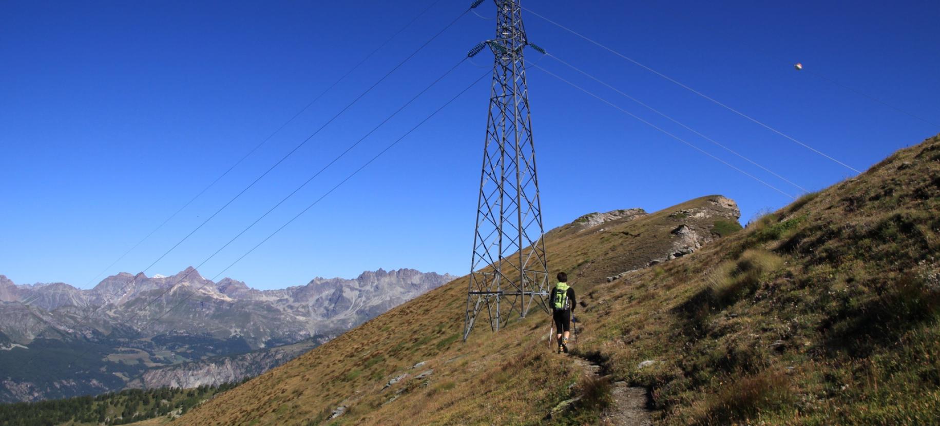 Inizio del sentiero dal Colle Portola verso il Tantanè.