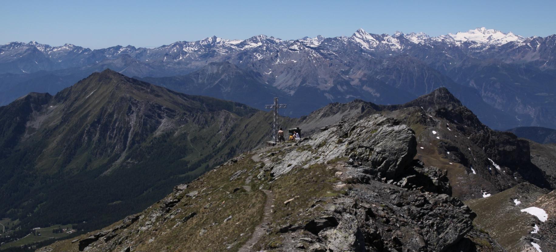 La cima della Becca di Nana vista da nord.