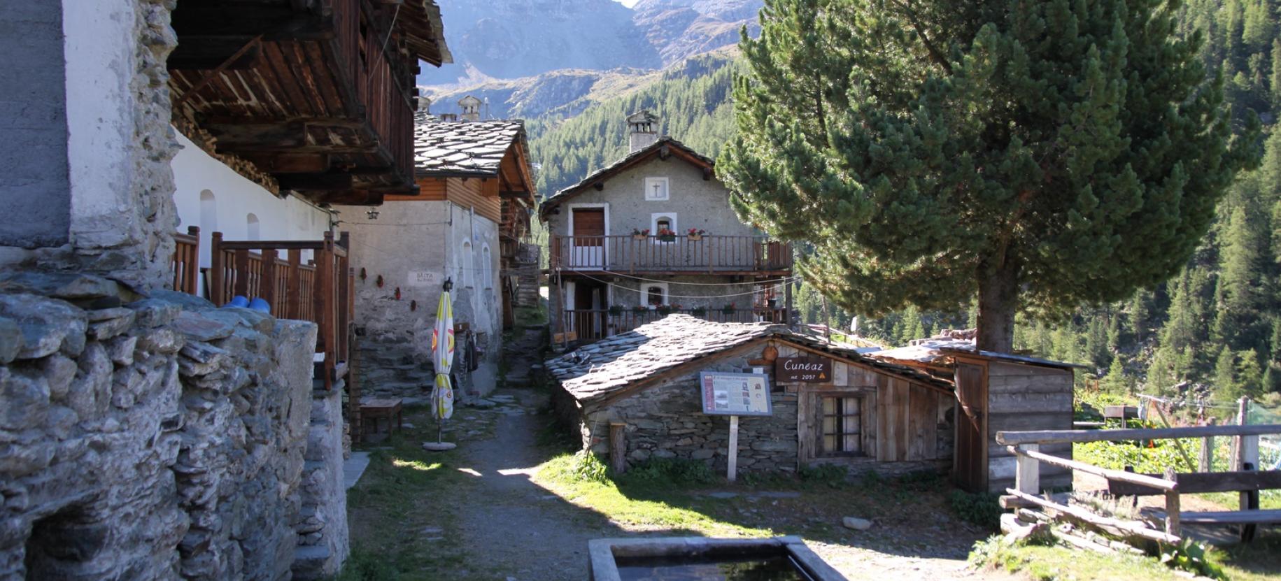 Il centro di Cunéaz.