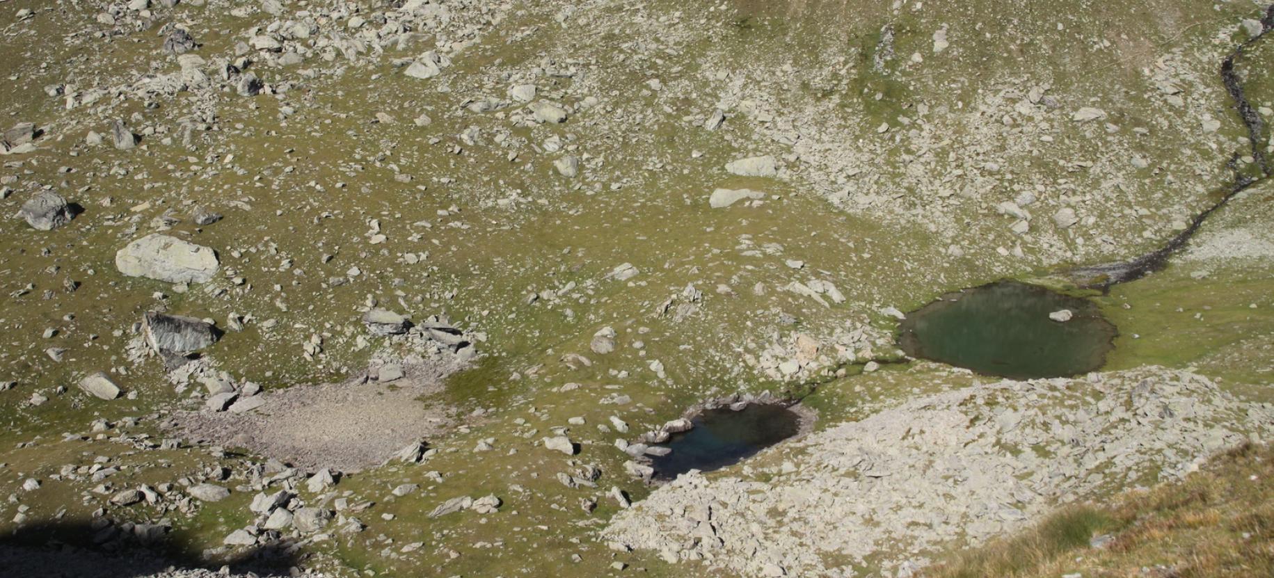 I Laghi Croce visti dal Colletto di Nana.