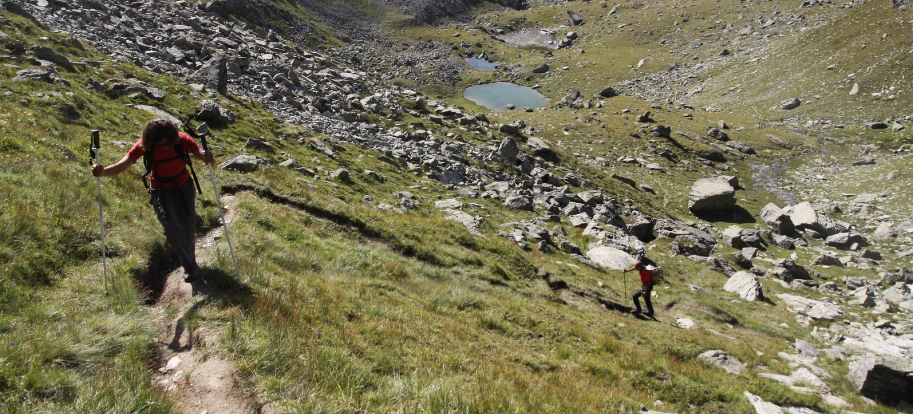 Salita verso il Colle Croce.