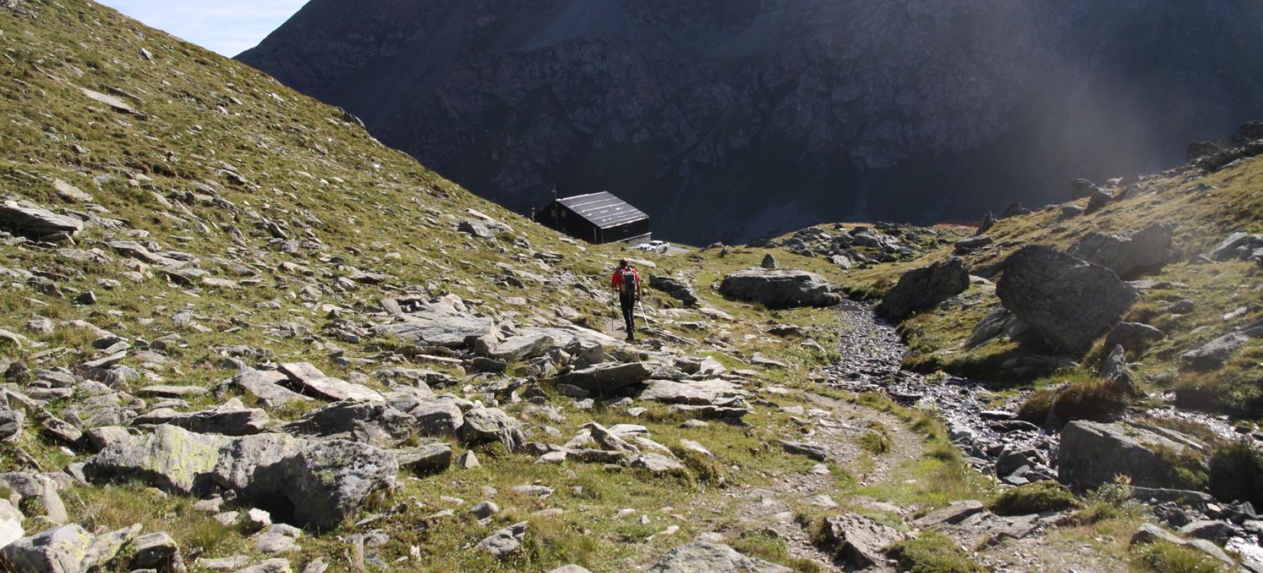 Ritorno al Rifugio Grand Tournalin.