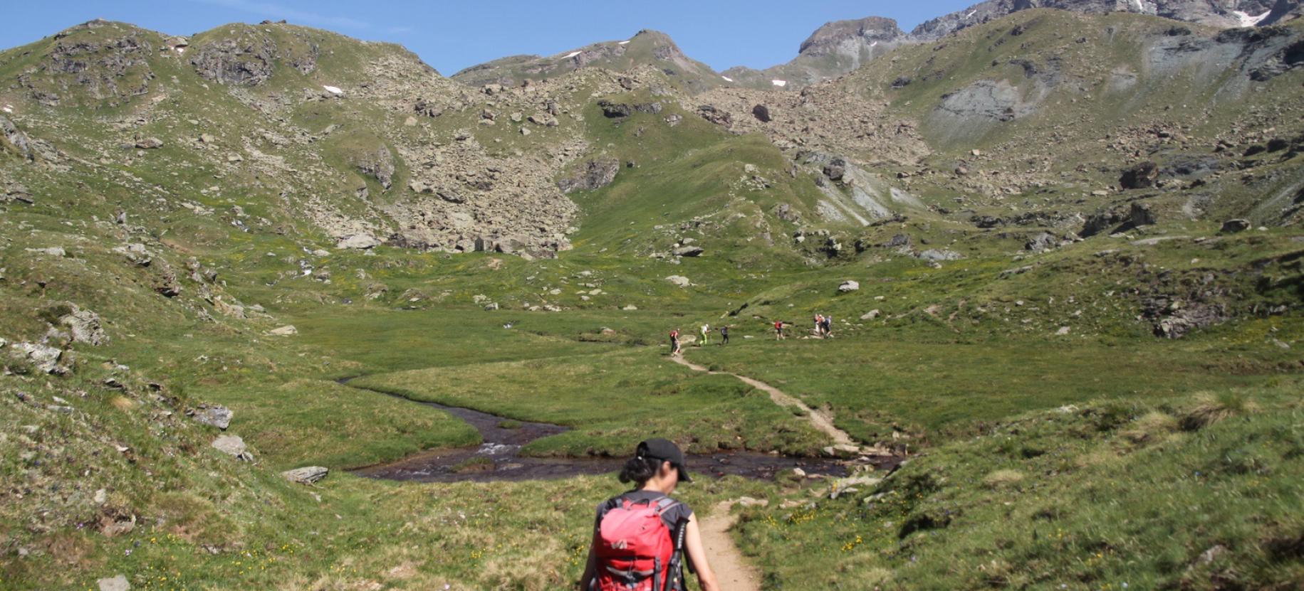 L’ultimo guado prima dell’Alpe Mase.