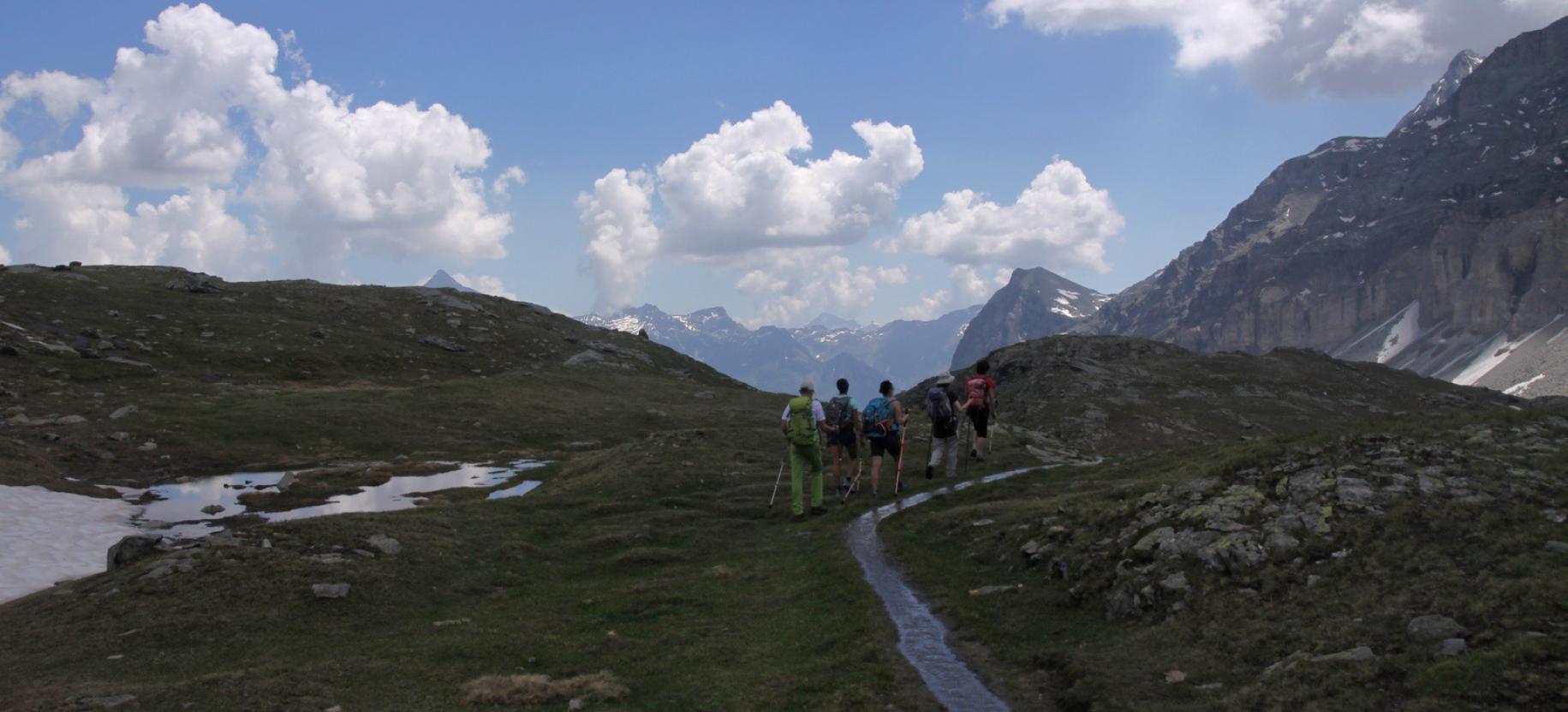 Inizio del ritorno a valle.