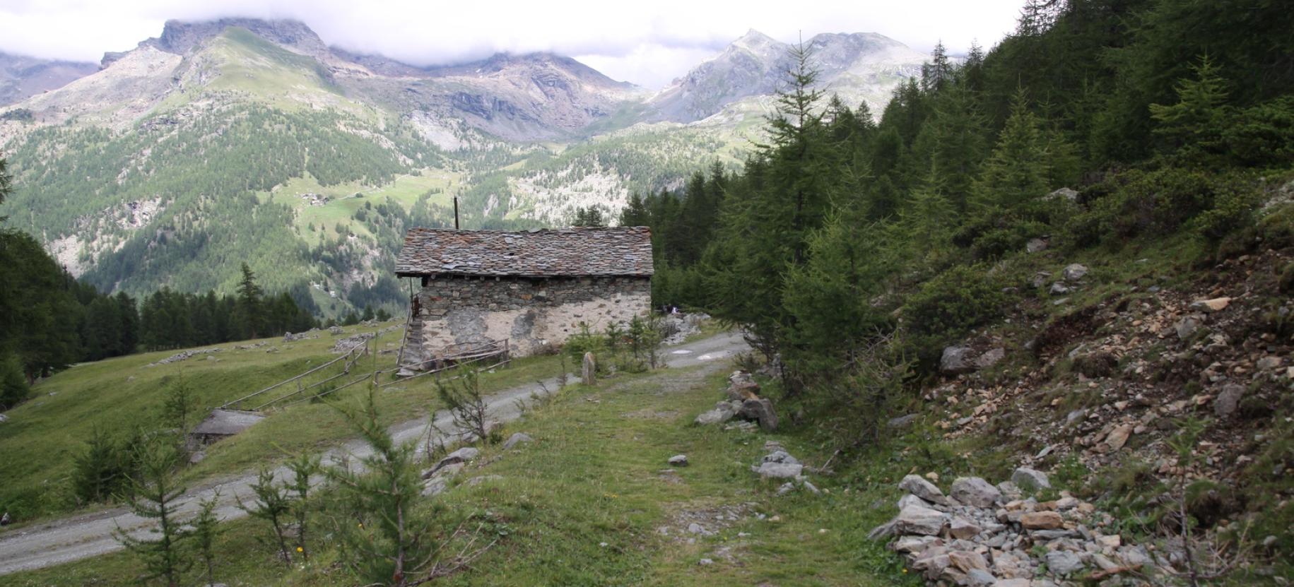 Incontro con la strada all’uscita del vallone (si procede a sinistra).
