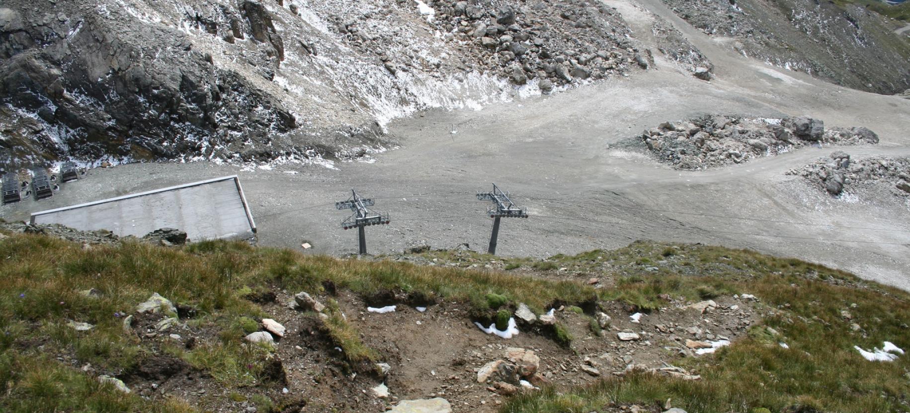 Ritorno al Colle Inferiore delle Cime Bianche.
