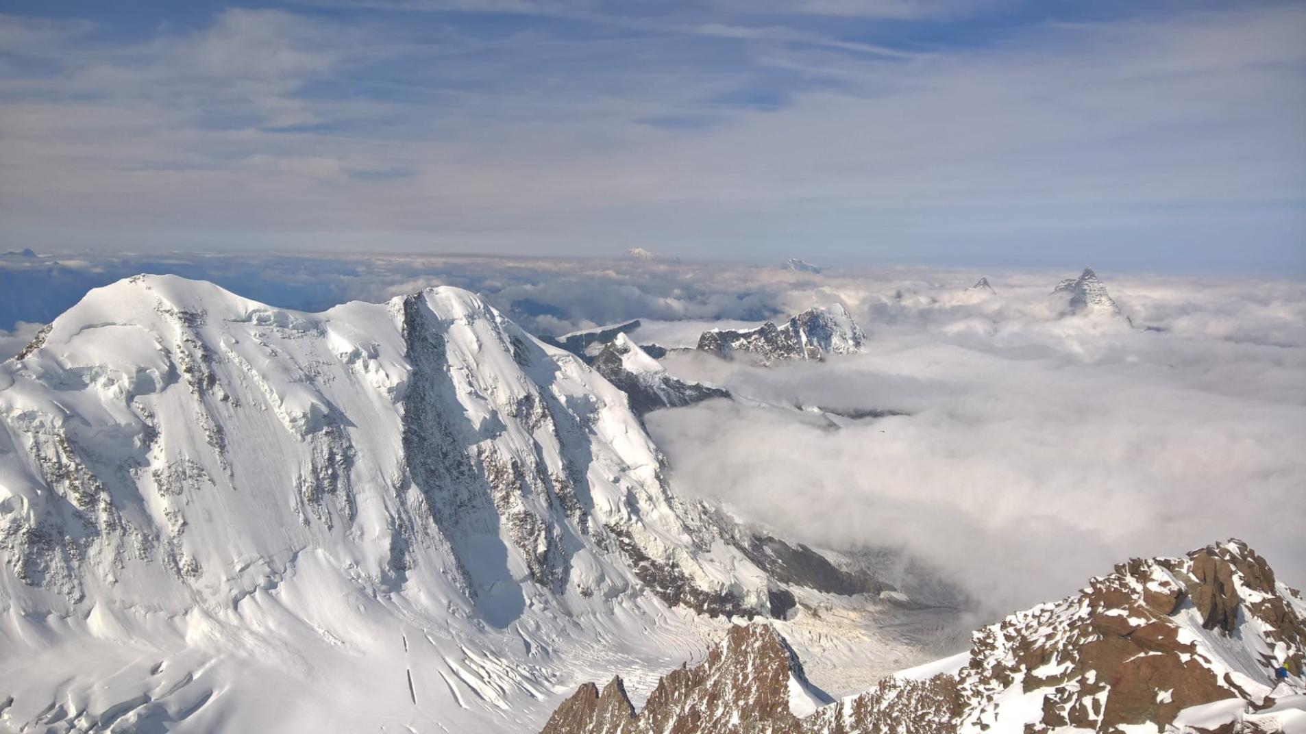 La vetta del Rosa: Punta Dufour
