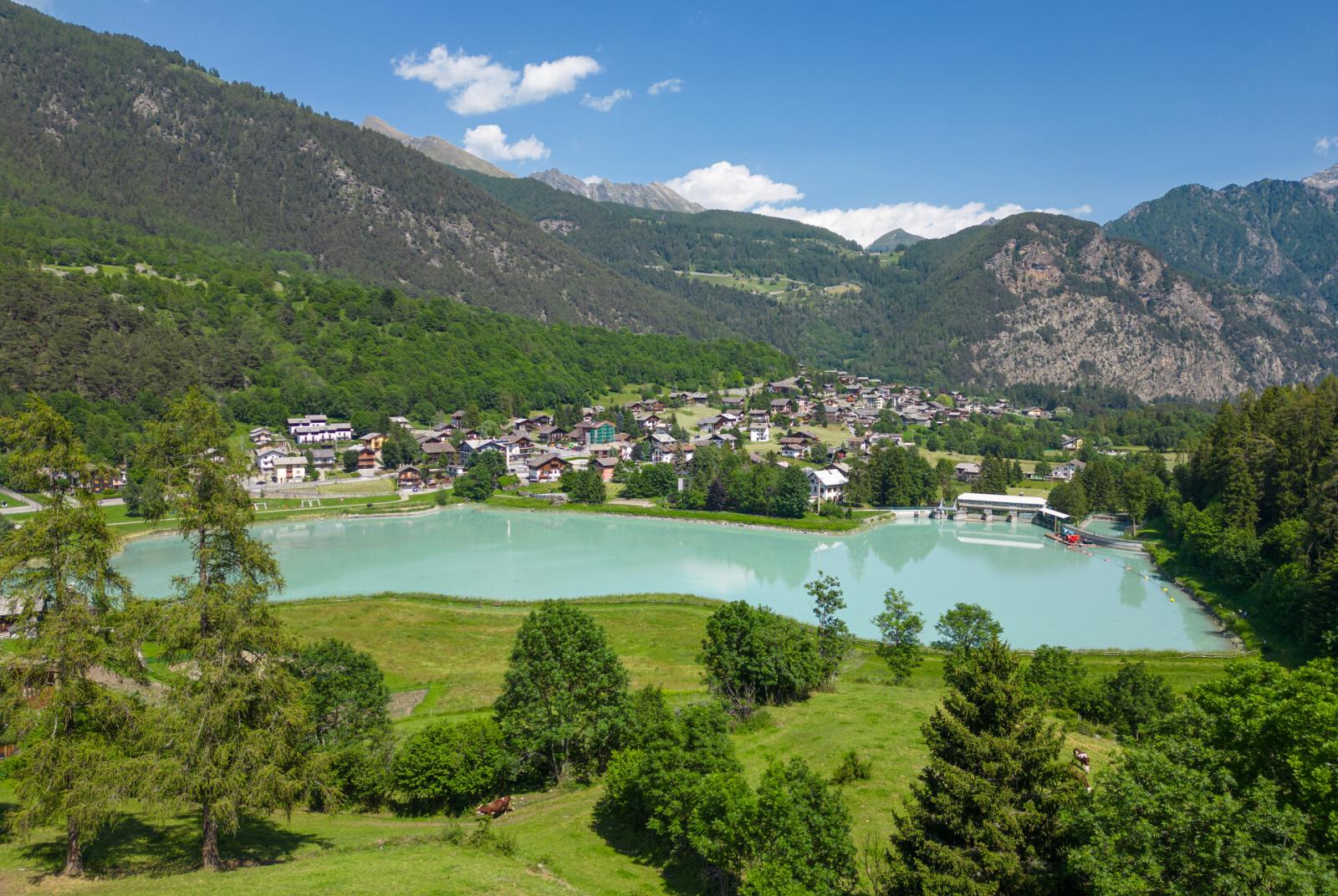 Laghetto di Brusson  Kayak sur le Lac