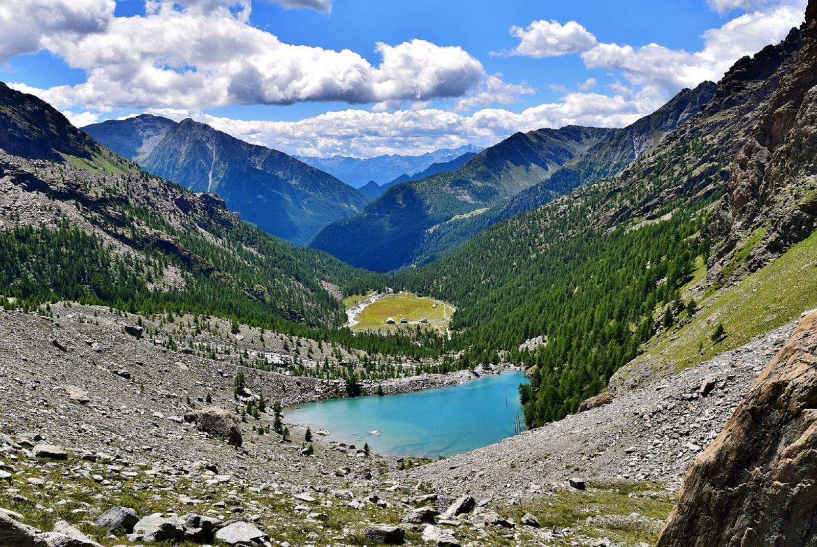 Lago Blu e vallata